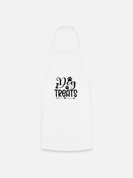 Dog Treats - Kochschürze - Weiß
