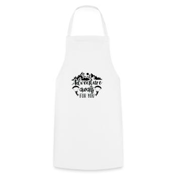 Hiking Nature Outdoor Mountains - Cooking Apron - white - Front - AI Model Male 185 dark (185cm)