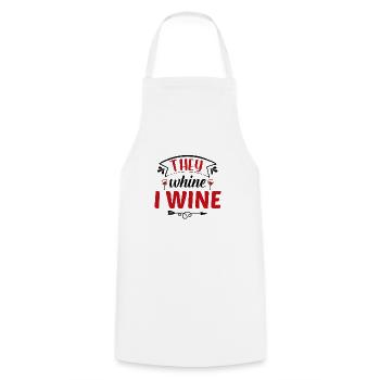 I vins - Tablier de cuisine - blanc - Devant - AI Model Male 185 dark (185cm)