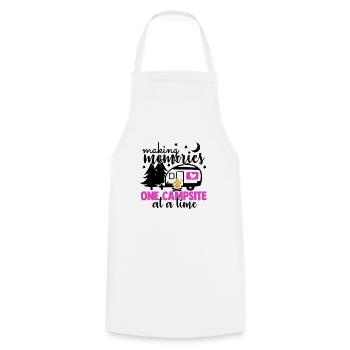 Camping Memories Nature Outdoor Mountains - Cooking Apron - white - Front - AI Model Male 185 dark (185cm)