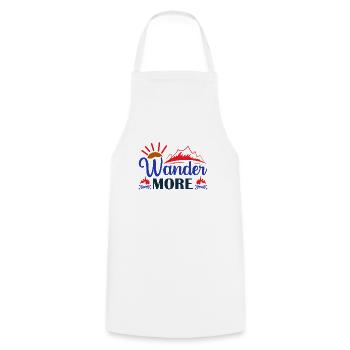 More Hiking Nature Outdoor Mountains - Cooking Apron - white - Front - AI Model Male 185 dark (185cm)