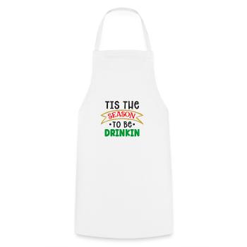 It's the time of year to drink Christmas - Cooking Apron - white - Front - AI Model Male 185 dark (185cm)