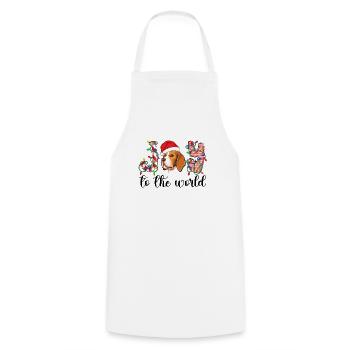 Beagle Christmas Party Beagle Dog Xmas Gifts - Kochschürze - Weiß - Vorne - AI Model Male 185 dark (185cm)