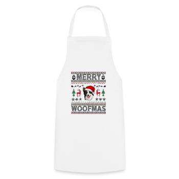 Border Collie Weihnacht Goldener Hunde Geschenk - Kochschürze - Weiß - Vorne - AI Model Male 185 dark (185cm)