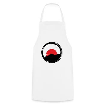 escalade, bloc, escalade, montagne, alpinisme - Tablier de cuisine - blanc - Devant - AI Model Male 185 dark (185cm)