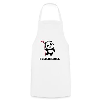 Floorball Unihockey Floorball-Panda Unihoc - Tablier de cuisine - blanc - Devant - AI Model Male 185 dark (185cm)