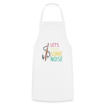 Basson pour basson anches et bassoniste - Tablier de cuisine - blanc - Devant - AI Model Male 185 dark (185cm)