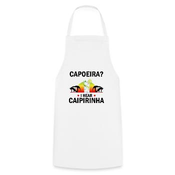Capoeira Athletic pour la danse afro-brésilienne - Tablier de cuisine - blanc - Devant - AI Model Male 185 dark (185cm)