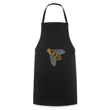 Abeille - Tablier de cuisine - noir - Devant - AI Model Male 185 dark (185cm)