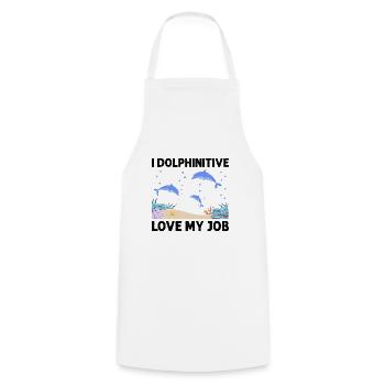 Diving Adventure Divers Sea Ocean - Cooking Apron - white - Front - AI Model Male 185 dark (185cm)