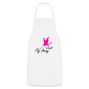 Flamingos Flamingo - Tablier de cuisine - blanc - Devant - AI Model Male 185 dark (185cm)