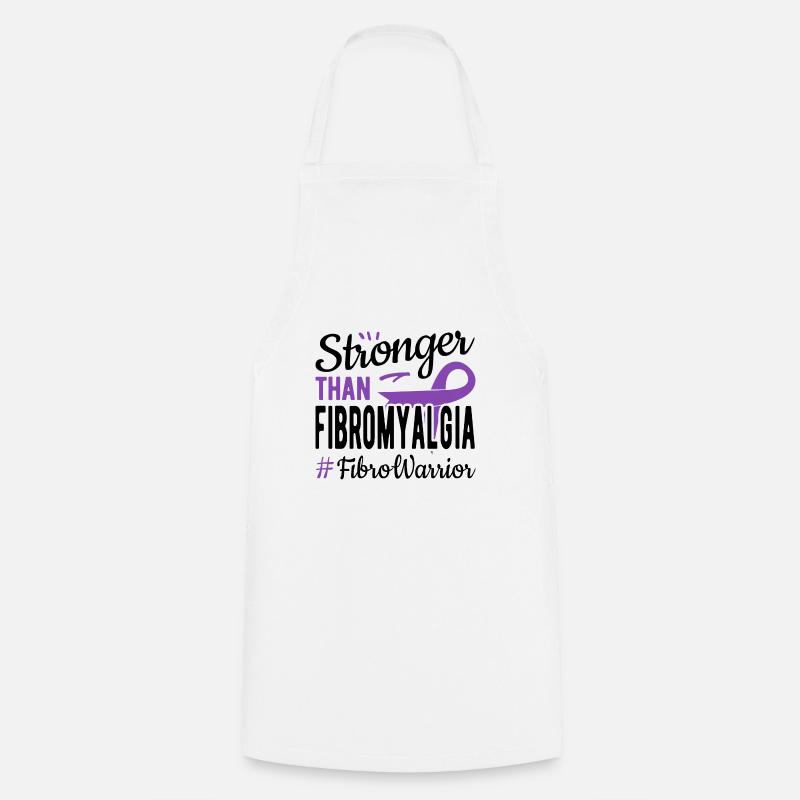 Stronger Than Fibromyalgia - Cooking Apron - white