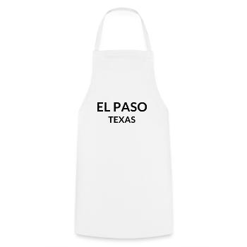 El Paso Texas USA - Kochschürze - Weiß - Vorne - AI Model Male 185 dark (185cm)