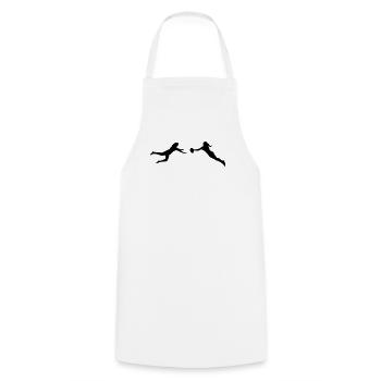 Ultimate Frisbee - Women - Tablier de cuisine - blanc - Devant - AI Model Male 185 dark (185cm)