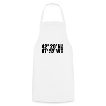 Coordonnées Ourense - Tablier de cuisine - blanc - Devant - AI Model Male 185 dark (185cm)