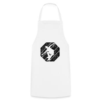 Skateboarder Skateboard Skater Skate Skateing - Tablier de cuisine - blanc - Devant - AI Model Male 185 dark (185cm)