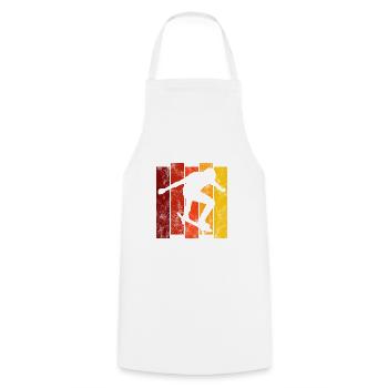 Skateboarder Skateboard Skater Skate Skateing - Tablier de cuisine - blanc - Devant - AI Model Male 185 dark (185cm)