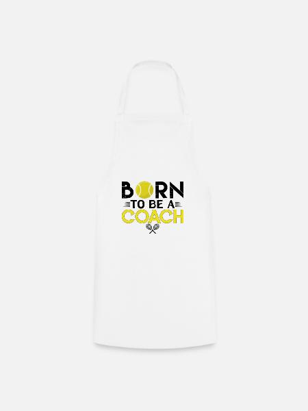 Tennistrainer | Tennistrainer Geschenk Das Beste - Kochschürze - Weiß