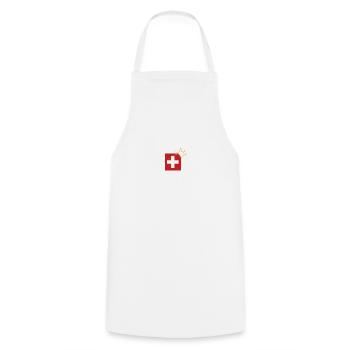Keep calm and say CHUCHICHÄSCHTLI Geschenk - Kochschürze - Weiß - Vorne - AI Model Male 185 dark (185cm)