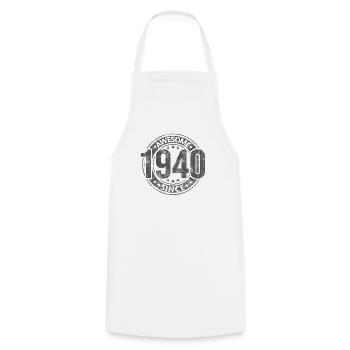 Awesome Since Vintage 1940's Retro Birthday - Cooking Apron - white - Front - AI Model Male 185 dark (185cm)
