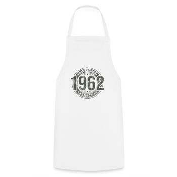 Génial depuis l’anniversaire rétro vintage 1962 - Tablier de cuisine - blanc - Devant - AI Model Male 185 dark (185cm)