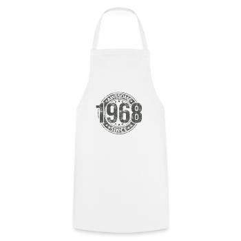 Awesome Since Vintage 1968 Retro Birthday - Cooking Apron - white - Front - AI Model Male 185 dark (185cm)