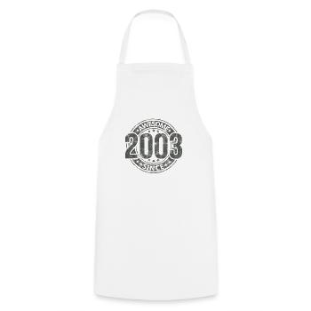 Awesome Since Jahrgang 2003 Retro Geburtstag - Kochschürze - Weiß - Vorne - AI Model Male 185 dark (185cm)