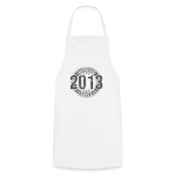 Awesome Since Vintage 2013 Retro Birthday - Cooking Apron - white - Front - AI Model Male 185 dark (185cm)