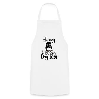Happy Mother's Day 2024 - Mother's Day design - Cooking Apron - white - Front - AI Model Male 185 dark (185cm)