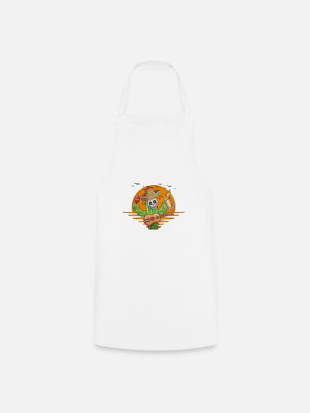 Cactus - Kochschürze - Weiß