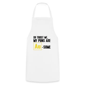 Gold Digger Gold Panning Gold Mining Designs - Cooking Apron - white - Front - AI Model Male 185 dark (185cm)