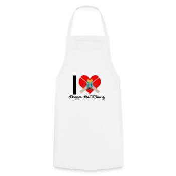 Chinese Boat Race for Dragon Boat Trainers - Cooking Apron - white - Front - AI Model Male 185 dark (185cm)