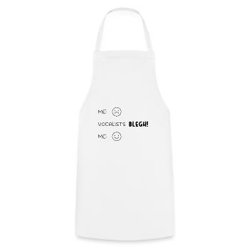 Blegh Metal Music - Cooking Apron - white - Front - AI Model Male 185 dark (185cm)