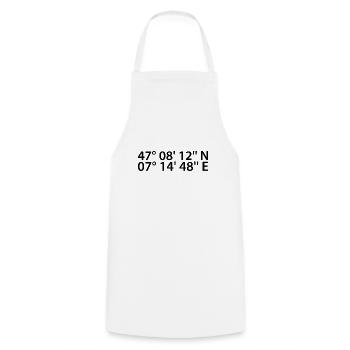 Biel coordinates - Cooking Apron - white - Front - AI Model Male 185 dark (185cm)