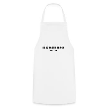Herzogenaurach, Bavaria - Cooking Apron - white - Front - AI Model Male 185 dark (185cm)