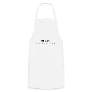 Neuss coordinates - Cooking Apron - white - Front - AI Model Male 185 dark (185cm)