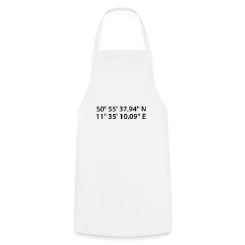 Jena coordinates - Cooking Apron - white - Front - AI Model Male 185 dark (185cm)
