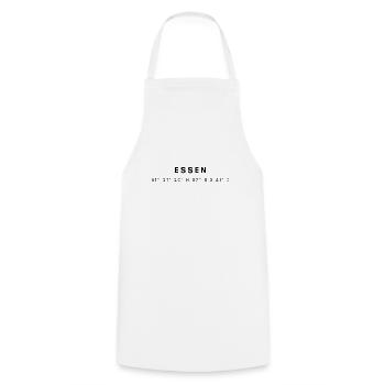 Food coordinates - Cooking Apron - white - Front - AI Model Male 185 dark (185cm)