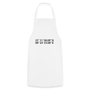 Mönchengladbach coordinates - Cooking Apron - white - Front - AI Model Male 185 dark (185cm)