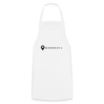Coordonnées de Waiblingen - Tablier de cuisine - blanc - Devant - AI Model Male 185 dark (185cm)