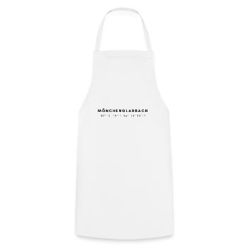 Mönchengladbach coordinates - Cooking Apron - white - Front - AI Model Male 185 dark (185cm)