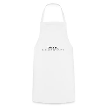 Coordonnées de Kassel - Tablier de cuisine - blanc - Devant - AI Model Male 185 dark (185cm)