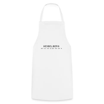 Coordonnées Heidelberg - Tablier de cuisine - blanc - Devant - AI Model Male 185 dark (185cm)