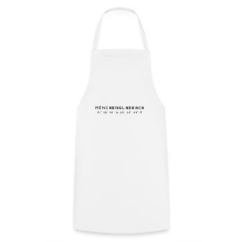 Mönchengladbach coordinates - Cooking Apron - white - Front - AI Model Male 185 dark (185cm)