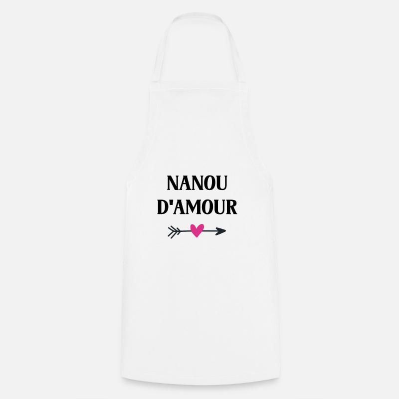 nanou d'amour - Tablier de cuisine - blanc