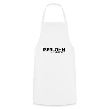 Iserlohn coordinates - Cooking Apron - white - Front - AI Model Male 185 dark (185cm)