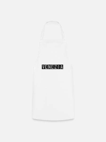 Venezia Flughafentafel - Kochschürze - Weiß
