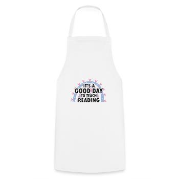 Dyslexia Intervention for Dyslexia Therapy - Cooking Apron - white - Front - AI Model Male 185 dark (185cm)