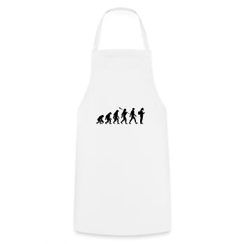 Evolution - Beekeepers - Bees - Beekeeping - Cooking Apron - white - Front - AI Model Male 185 dark (185cm)