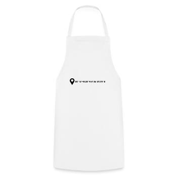 Bad Homburg vor der Höhe coordinates - Cooking Apron - white - Front - AI Model Male 185 dark (185cm)